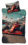 Jaunimo patalynė 140x200 medvilnės Formula 1 Bolide automobilis