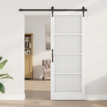 Vidinė Durys su Stiklu "ORKDAL" Balta 83x211x4 cm