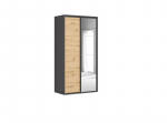 Spinta Black Red White Flex, 240x120x66 cm, pilka/ruda