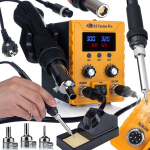 Lituoklių stotis Rosfix S2 Fusion Pro &ndash; 2in1, LCD ekranas, Galia 760W, ESD apsauga