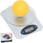 Virtuvinės svarstyklės Elektroninis stiklinis virtuvės padavėjas 5 kg / 1 g LCD