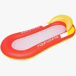 Plaukimo čiužinys su tinkleliu Vandens hamakas Tinklelis pripučiamas vandeniui 150 x 78 cm, Plaukimo čiužinys su tinkleliu Vandens hamakas Tinklelis pripučiamas vandeniui 150 x 78 cm