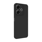 &bdquo;Xiaomi Poco M6 Pro&ldquo; auk&scaron;čiausios kokybės mink&scaron;to lietimo silikoninis dėklas, juodas