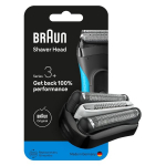 BRAUN Series 3+ skutimosi galvutė - 2 groteles - MicroComb &scaron;ukos - 100 % pagaminta Vokietijoje