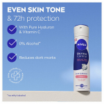 Antiperspirantinis pur&scaron;kalas NIVEA Derma Control Natural Tone Hialuronas + vitaminas C 72h apsauga