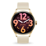 I&scaron;manusis laikrodis Moteri&scaron;kas laikrodis su silikono ir plastiko apyranke - Ice Watch - Ica Watch 3.0 aukso/kremo spalvos i&scaron;manusis laikrodis 1.2 amoled GPS