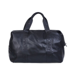 CHILDHOME DIDELIS MAMOS REIKMENŲ KREP&Scaron;YS MOMMY BAG, SIGNATURE - VEGAN LEATHER - BLACK