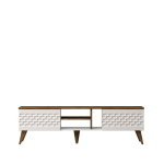 TV staliukas Kalune Design Egg, baltas/rudas