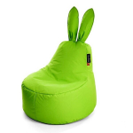 Vaiki&scaron;kas sėdmai&scaron;is Qubo&trade; Baby Rabbit, gobelenas, &scaron;viesiai žalias
