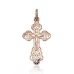 Auksinis kryželis The Crucifixion of Christ II i&scaron; raudono 585 prabos aukso