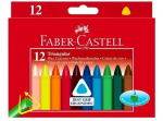 Va&scaron;kinės kreidelės Faber-Castell, Jumbo tribriaunės, (12 vnt.), 1303-003