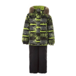 Huppa WINTER, Lime Pattern/ Black