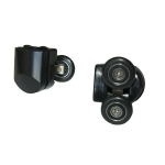 Du&scaron;o kabinos vir&scaron;utiniai ratukai Kerra Z 6 Black, 2 vnt