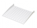 Digitus | Fixed Shelf for Racks | DN-97609 | White | The shelves for fixed mounting can be installed easy on the two front 483 mm (19&ldquo;) profile rails of your 483 mm (19&ldquo;) network- or server cabinet. Due to their stable, perforated steel sheet with a high