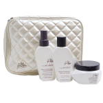 Priežiūros priemonių rinkinys pažeistiems plaukams L&rsquo;Alga "Seazone Beauty Bag": atstatomasis &scaron;ampūnas plaukams L'Alga &bdquo;Seawet Shampoo&ldquo;, 100 ml, atstatomoji kaukė plaukams L'Alga &bdquo;Seacure Masque&ldquo;, 100 ml ir losjonas - dulksna plaukams L'Alga &bdquo;Seamist  ...
