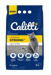 Bentonitinis su&scaron;okantis kraikas Calitti Strong Unscented 5 L