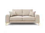 Dvivietė sofa Mazzini Sofas Madara, smėlio spalvos