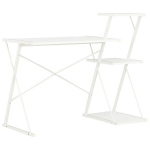 Ra&scaron;omasis stalas VidaXL, 116x50x93 cm, baltas