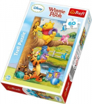 Dėlionė Puzzle Trefl &bdquo;Mikė Pūkuotukas ir medus&ldquo;, 60 det.