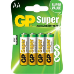 GP Super elementai LR6, 4 vnt.