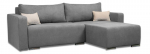 Kampinė sofa Deka-Sturis+ &Scaron;viesiai pilka