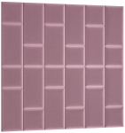 Mink&scaron;tų sienos plok&scaron;čių komplektas NORE Quadratta Monolith 63, rožinis