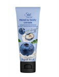 Rankų ir kūno kremas Shik Nectar Yogurt Touch su mėlynių ekstraktas ir avižų pienu, 75 ml