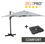 Lauko skėtis su padu Comfort Zeltpro, pilkas