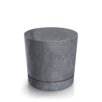 Plastikinis vazonas su lėk&scaron;te 29x29cm, pilkas