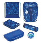 Mokyklinė kuprinė Herlitz Softlight Plus Greenline Deep Sea, 16 l