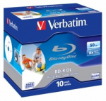 "verbatim dual layer printable", 50 gb, brangakmenių dėžutė, 43735, 6x, kaina už vnt.