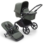 Bugaboo Fox Cub universalus vežimėlis, Black/Forest Green-Forest Green