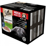 Sheba Kot Sauce Lover Mega Pack konservuoto maisto katėms rinkinys, 32x85 g