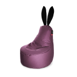 Sėdmai&scaron;is Qubo Mommy Rabbit Black Ears Wildberry POP FIT Violet Modern dirbtinė oda