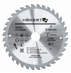 Hogert pjovimo diskas medienai 216x30x36z Osb 1,6mm