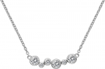 Sidabrinis kaklo papuo&scaron;alas su deimantu moterims Hot Diamonds Tender DN147