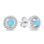 Termo pasta Brilio Silver Žavingas sidabrinis opalinis papuo&scaron;alų rinkinys SET225WLB (auskarai, karoliai)