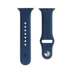 &bdquo;Evelatus Apple Watch 42 / 44 / 45 mm&ldquo; silikoninės kilpos laikrodžio dirželis (S / M 110 mm) mėlynas