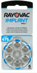 Elementai kochleariniams implantams Rayovac Implant PRO+ PR44 675, 60 vnt.