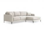 De&scaron;ininė kampinė sofa Venus, 4 sėdimos vietos, &scaron;v. smėlio sp.