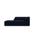 Aksominė kairinė sofa Micadoni Ruby, mėlyna