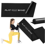 Pasiprie&scaron;inimo juosta Flat Band, 2 m, juoda