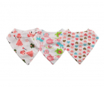 Vaiki&scaron;kų seilinukų - kaklaskarių rinkinys Lorelli Bandana Girl, 1 vnt.