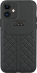 Audi natūralios odos dėklas iPhone 12 / iPhone 12 Pro - juodos spalvos