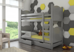 Vaiki&scaron;ka lova ADRK Furniture Maraba, pilka