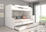 Vaiki&scaron;ka lova ADRK Furniture Harell, balta