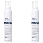 Plaukų putos Milk Shake Silver Shine, 200 ml