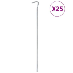 Palapinės kai&scaron;čiai, 25vnt., 30cm, skersmuo 7mm, plienas