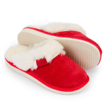 Moteri&scaron;kos odinės &scaron;lepetės IreShoes Red Home Slippers Premium Slippers