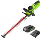 Akumuliatorinės gyvatvorių žirklės Greenworks G24HT56IIK2